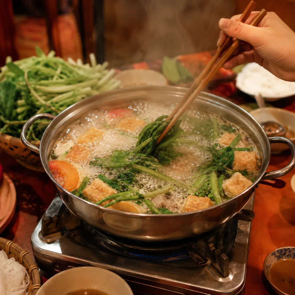 Bàn ăn tại Ngon Cà Phê